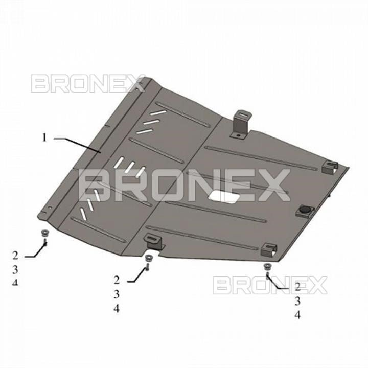 Bronex 102.0590.00 Engine protection Bronex premium 102.0590.00 for Jeep Cherokee (radiator, gear box) 102059000