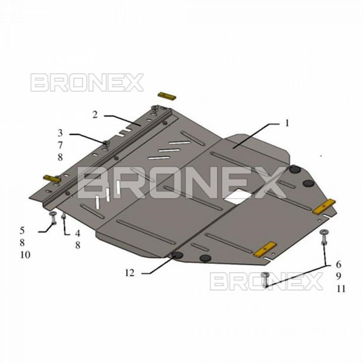 Bronex 102.0598.00 Engine protection Bronex premium 102.0598.00 for Suzuki Splash (radiator, gear box) 102059800