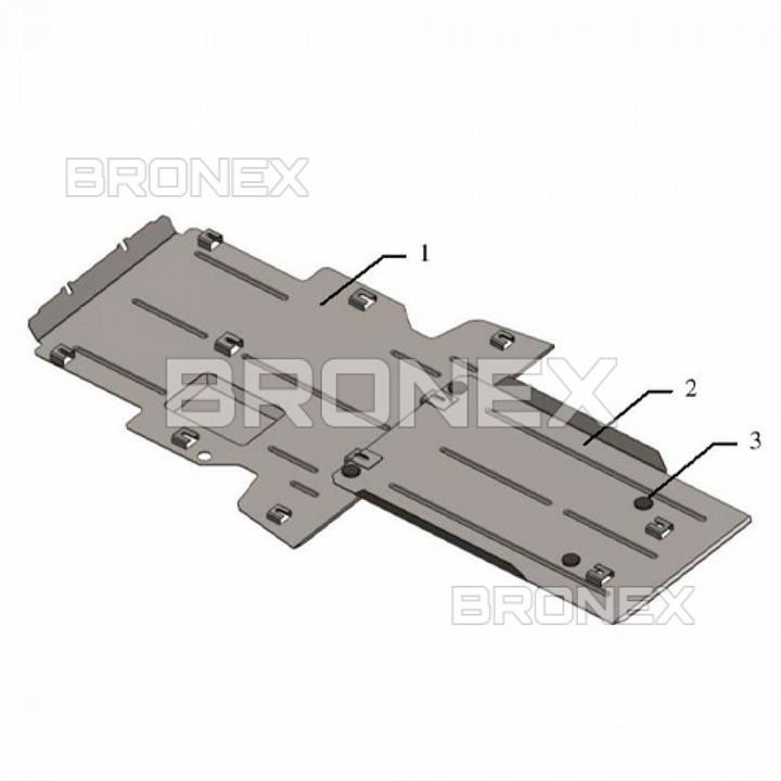 Bronex 102.0602.00 Engine protection Bronex premium 102.0602.00 for Range Rover Sport 102060200