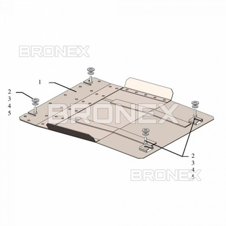 Bronex 102.0742.00 Gearbox protectionBronex premium 102.0742.00 for Mitsubishi Pajero Sport III/Mitsubishi L200 V 102074200