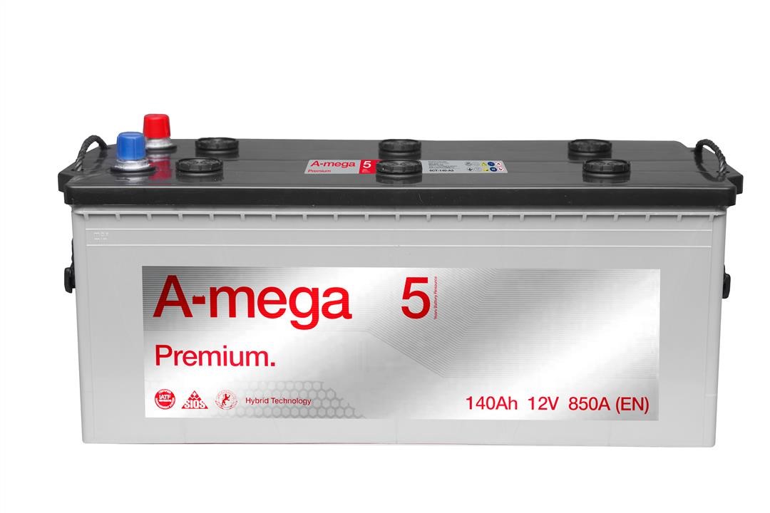 A-Mega AS-140-3 Battery A-Mega Standart 12V 140Ah 800A(EN) L+ AS1403