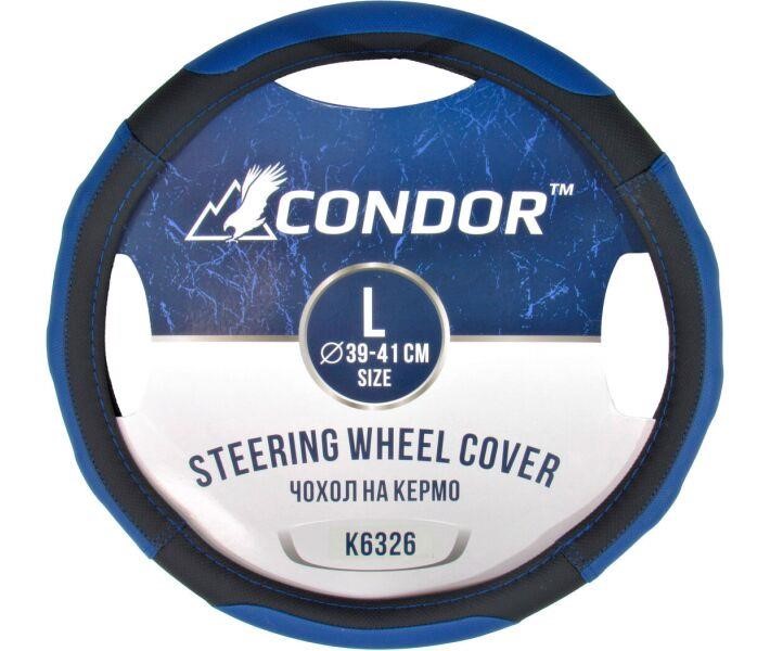 Condor K6326 Steering wheel coverl L (39-41cm) perforated K6326