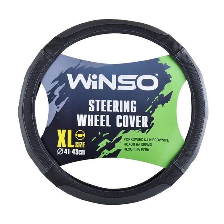 Winso 140640 Steering wheel cover XL 41-43 Ø, with perforation, based on white rubber 140640