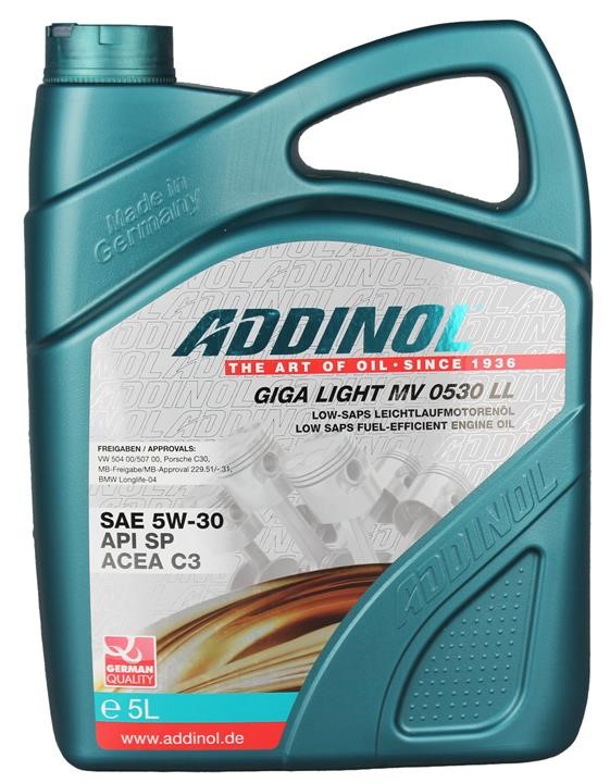 Addinol 4014766241108 Engine oil Addinol Giga Light MV 0530 LL 5W-30, 5L 4014766241108