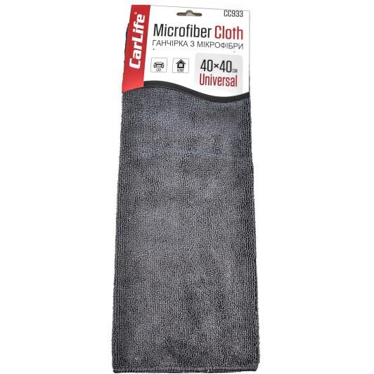 CarLife CC933 Microfiber cleaning cloth 40x40 cm, grey CC933