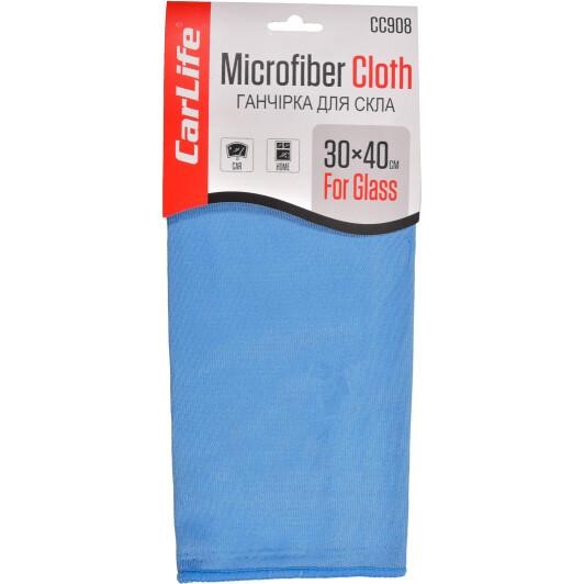 CarLife CC908 Microfiber cleaning cloth for glass 30x40 cm, blue CC908