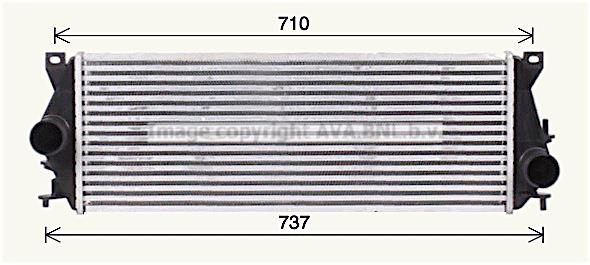 AVA AU4339 Intercooler, charger AU4339