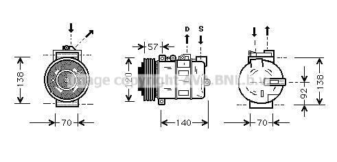AVA AUAK056 Compressor AUAK056 AUAK056 AVA Compressor