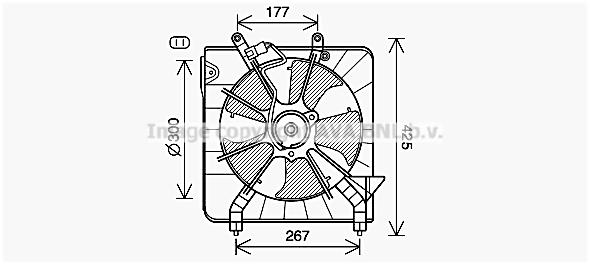AVA HD7538 Fan, radiator HD7538