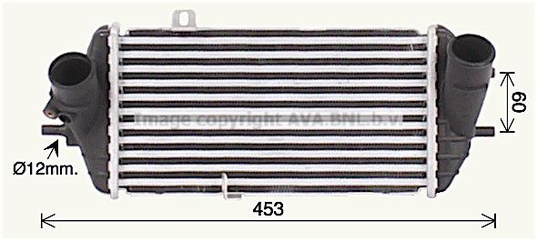 AVA HY4468 Intercooler, charger HY4468