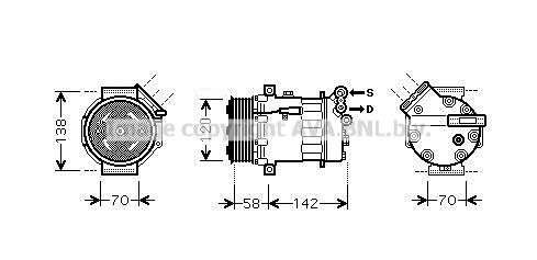 AVA OLAK448 Compressor OLAK448 OLAK448 AVA Compressor