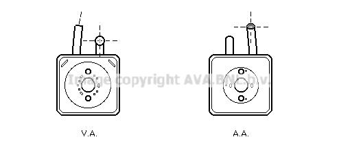 AVA VN3089 Oil Cooler, engine oil VN3089