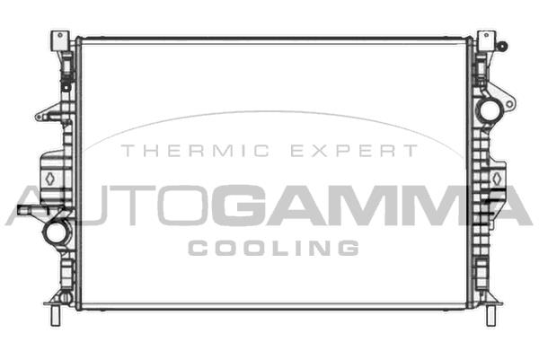 Autogamma 107820 Radiator, engine cooling 107820