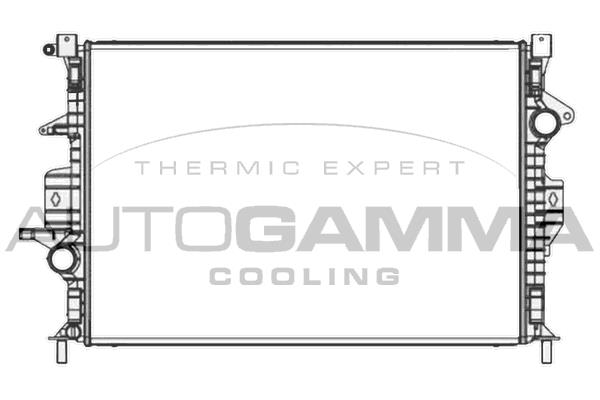 Autogamma 107821 Radiator, engine cooling 107821