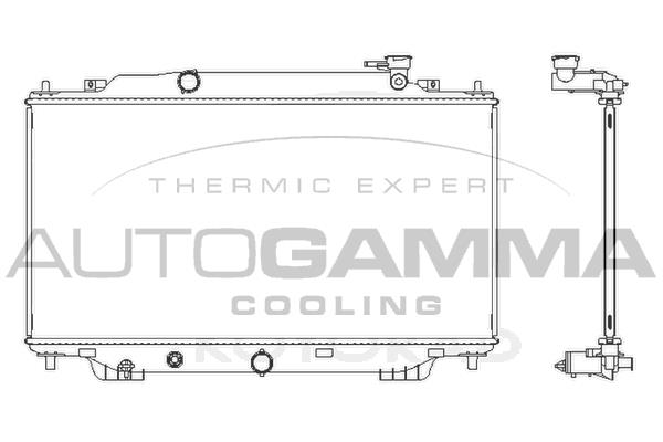 Autogamma 107827 Radiator, engine cooling 107827