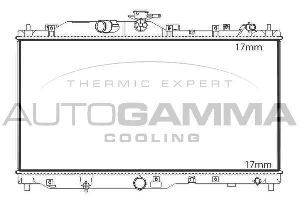 Autogamma 107842 Radiator, engine cooling 107842