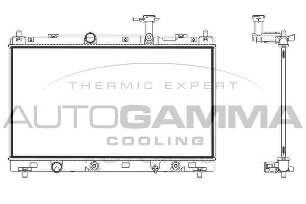 Autogamma 107847 Radiator, engine cooling 107847