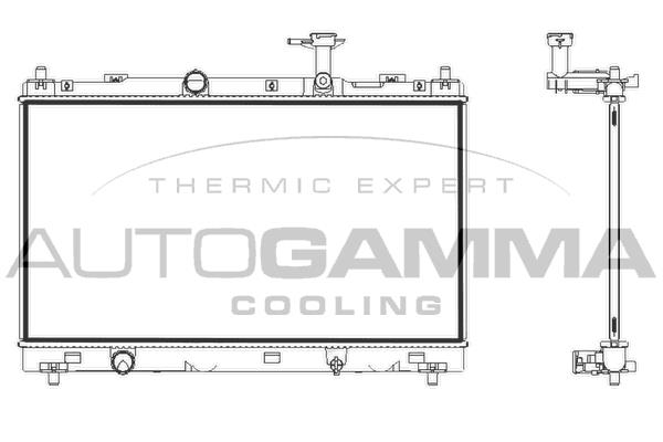 Autogamma 107848 Radiator, engine cooling 107848