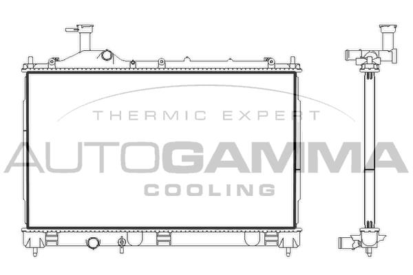 Autogamma 107893 Radiator, engine cooling 107893