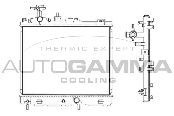 Autogamma 107894 Radiator, engine cooling 107894