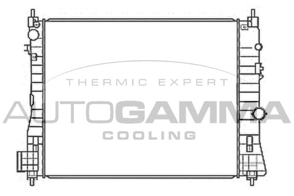 Autogamma 107896 Radiator, engine cooling 107896