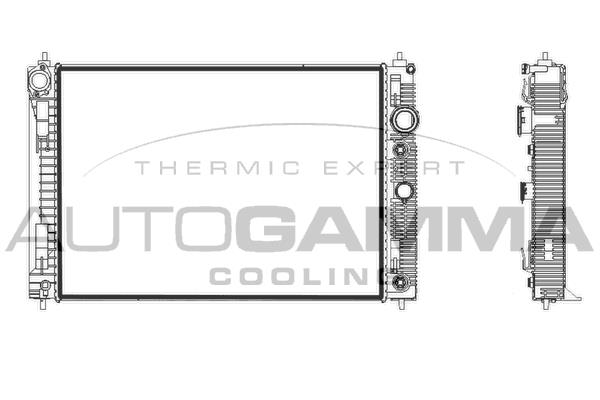 Autogamma 107932 Radiator, engine cooling 107932