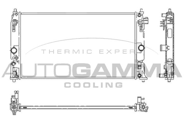 Autogamma 107985 Radiator, engine cooling 107985