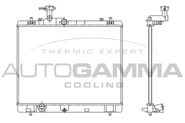Autogamma 107988 Radiator, engine cooling 107988