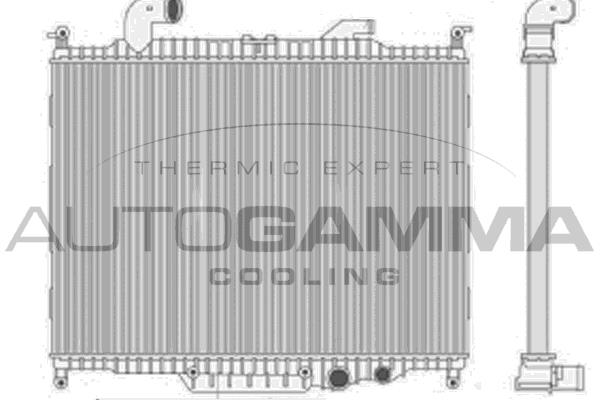 Autogamma 107991 Radiator, engine cooling 107991