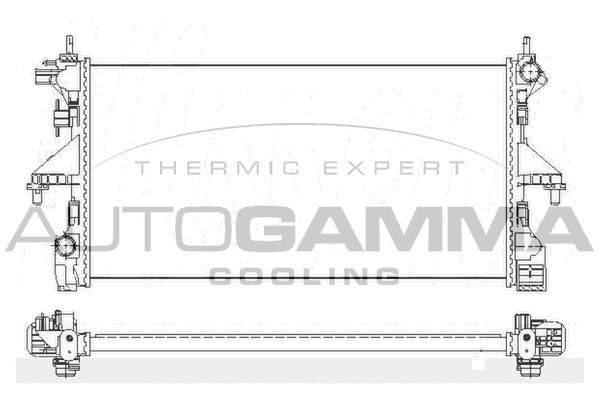 Autogamma 110008 Radiator, engine cooling 110008