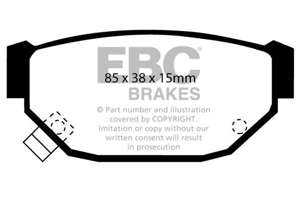 EBC DP674 Brake Pad Set, disc brake DP674