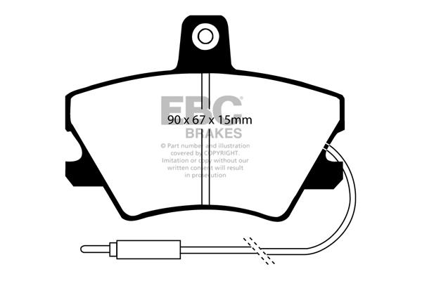 Disc brake pad set Renault Rodeo 5: DP668 EBC Brake pad set