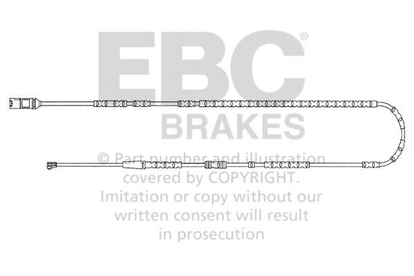 EBC EFA145 Warning contact, brake pad wear EFA145