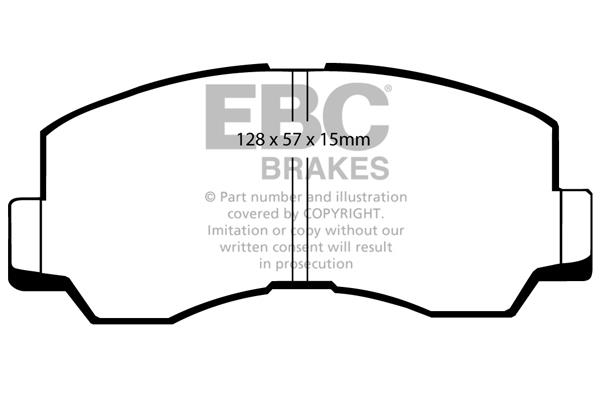 EBC DP667 Brake Pad Set, disc brake DP667