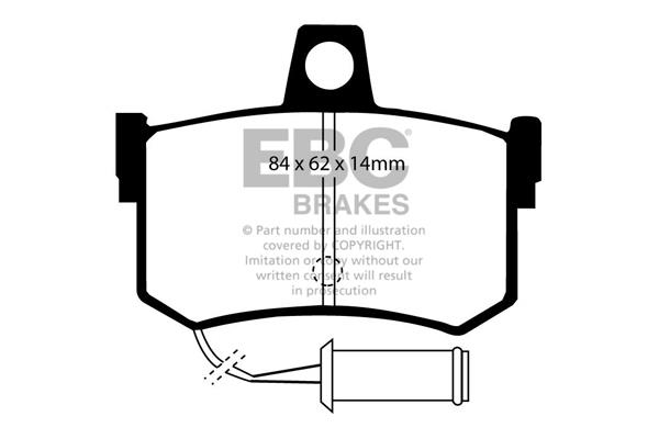 EBC DP662 Brake Pad Set, disc brake DP662