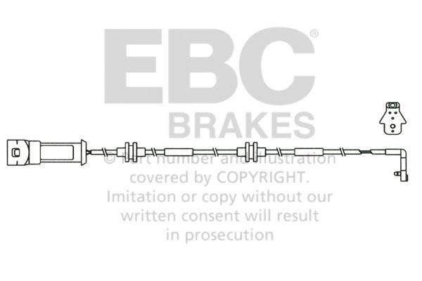 EBC EFA134 Warning contact, brake pad wear EFA134