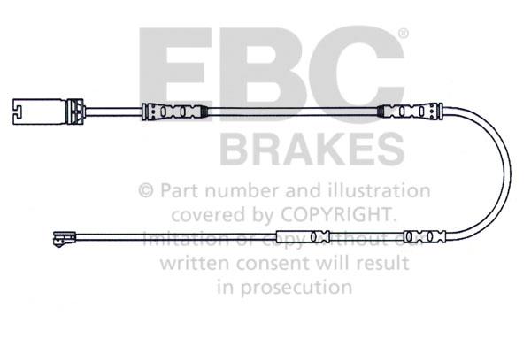 EBC EFA131 Warning contact, brake pad wear EFA131