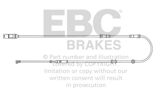 EBC EFA129 Warning contact, brake pad wear EFA129