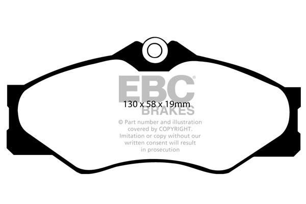 EBC DP654 Brake Pad Set, disc brake DP654