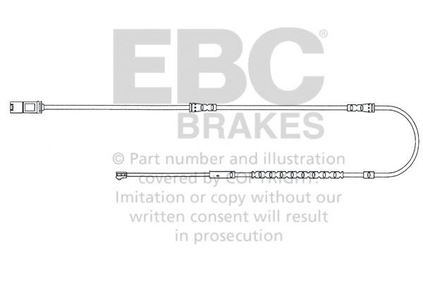 EBC EFA128 Warning contact, brake pad wear EFA128