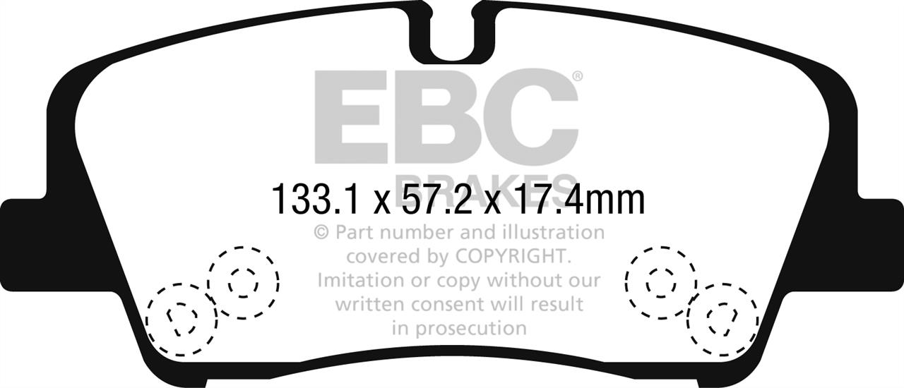 EBC DPX2283 Brake Pad Set, disc brake DPX2283