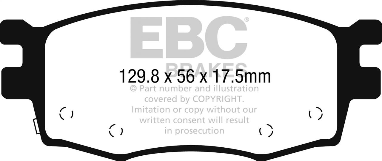 EBC DPX2282 Brake Pad Set, disc brake DPX2282