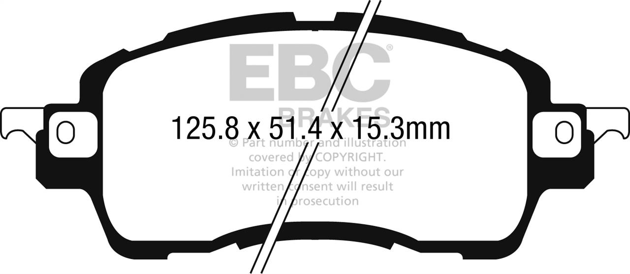 EBC DPX2275 Brake Pad Set, disc brake DPX2275