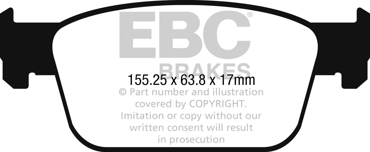 EBC DPX2273 Brake Pad Set, disc brake DPX2273