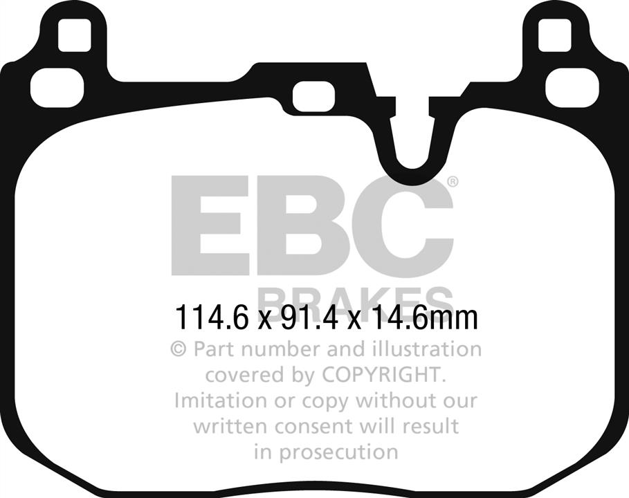 EBC DPX2271 Brake pad set DPX2271 DPX2271 EBC Brake pad set