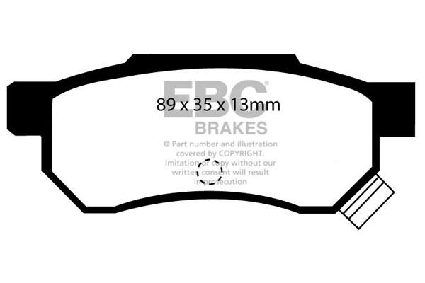 EBC DP642/2 Brake Pad Set, disc brake DP6422