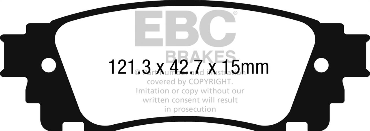 EBC DPX2262 Brake pad set DPX2262 DPX2262 EBC Brake pad set
