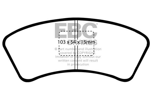 EBC DP640 Brake Pad Set, disc brake DP640
