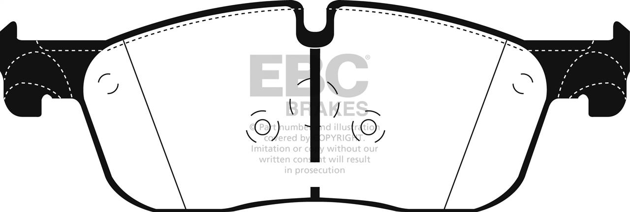 EBC DPX2255 Brake Pad Set, disc brake DPX2255