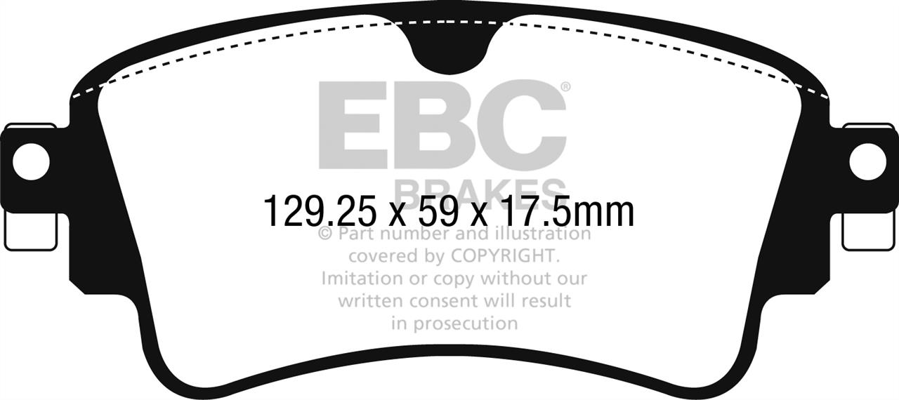 EBC DPX2254 Brake Pad Set, disc brake DPX2254